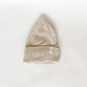 Chunky Knit Beanie | Speckled Beige