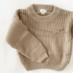 Chunky Knit Sweater | Pecan